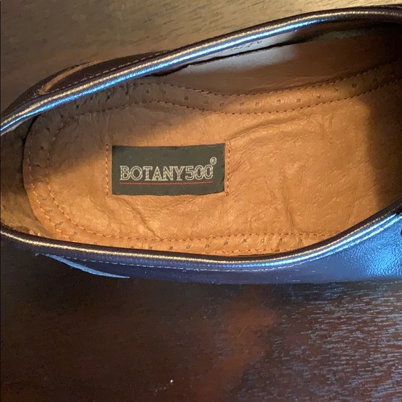 Botany 500 shoes men’s dark brown leather Slip on - Picture 5 of 9